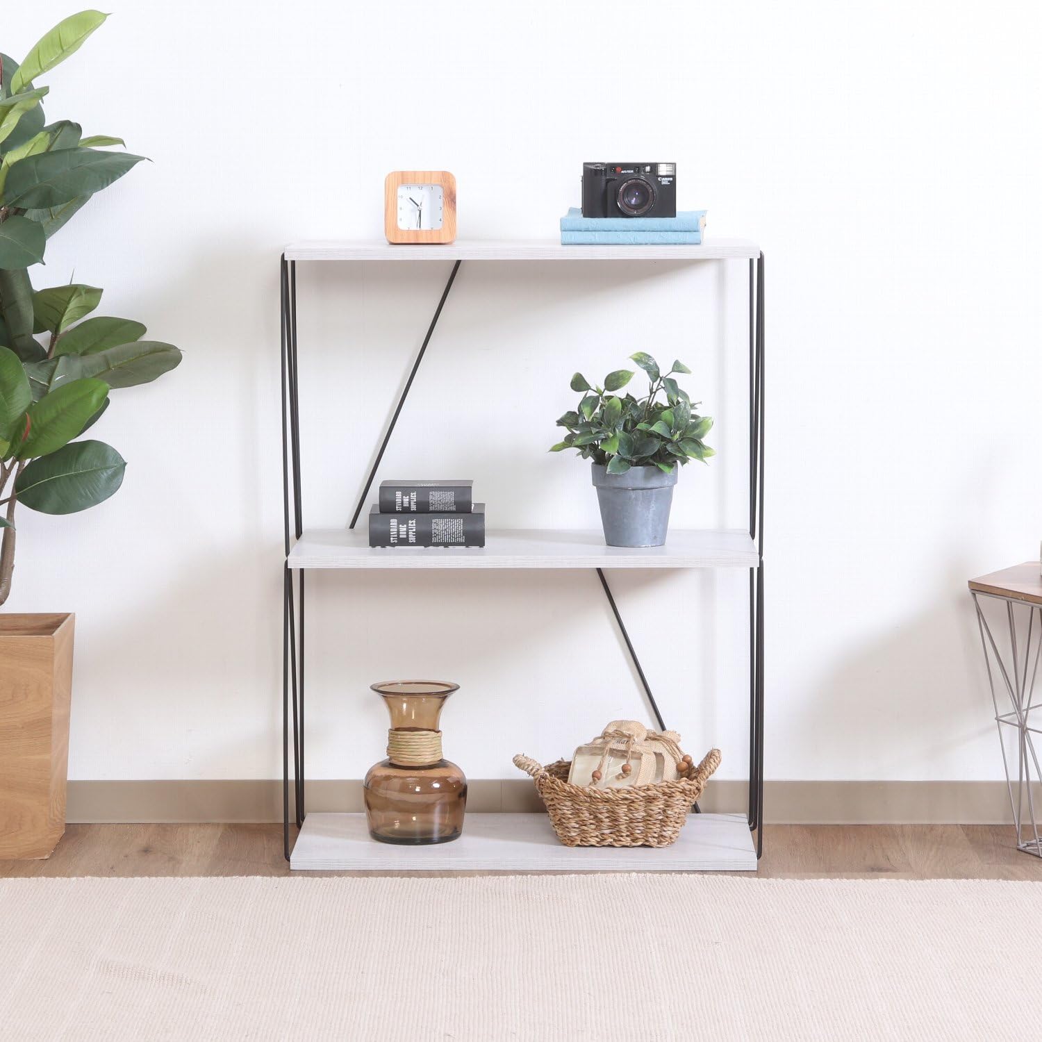 Amazon.co.jp: 不二貿易 オープンラック ワイヤーラック 幅61×奥行31